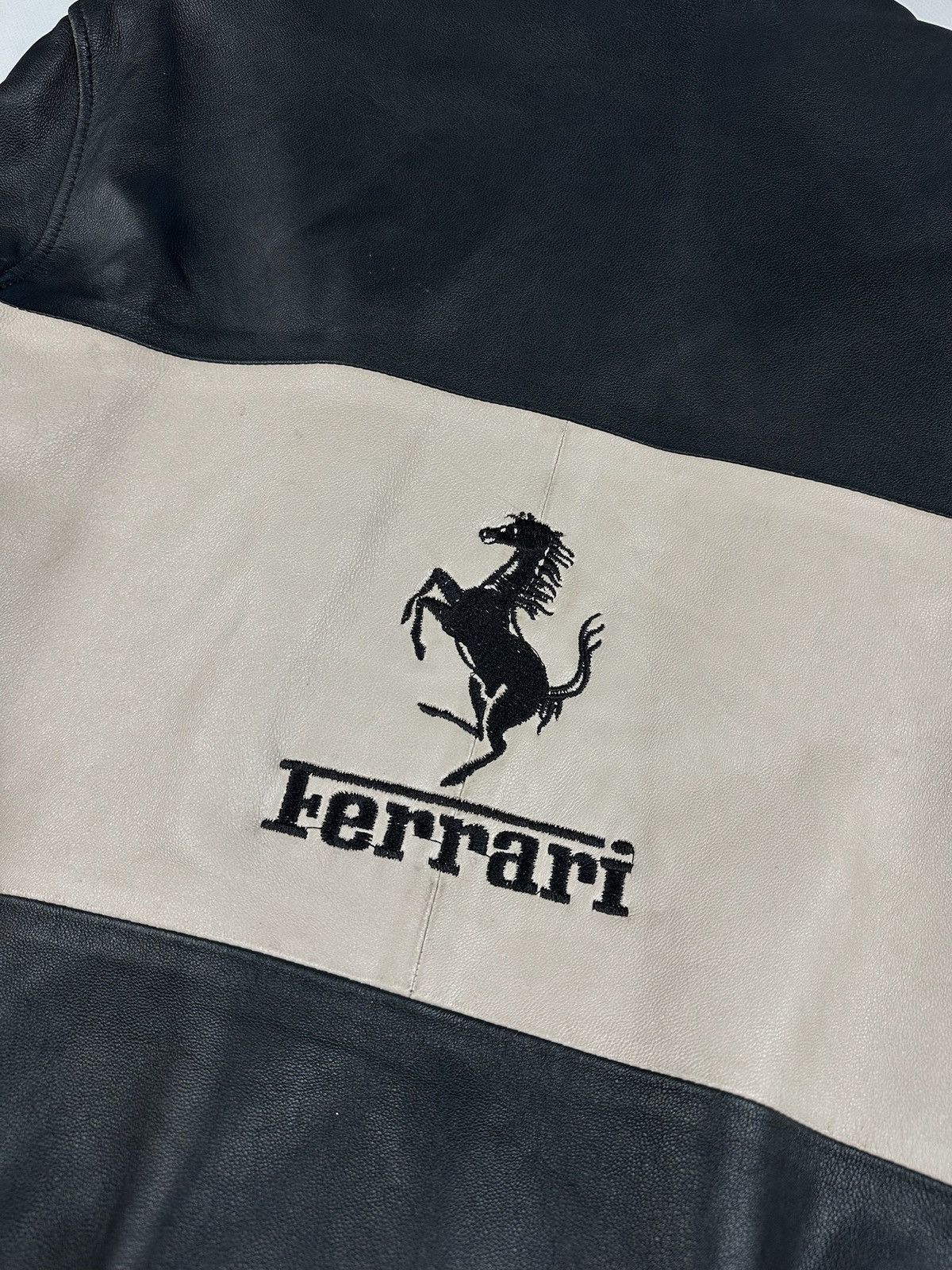 Other FERRARI RACING LEATHER JACKET BOMBER FIT Size US XL / EU 56 / 4 - 15 Thumbnail