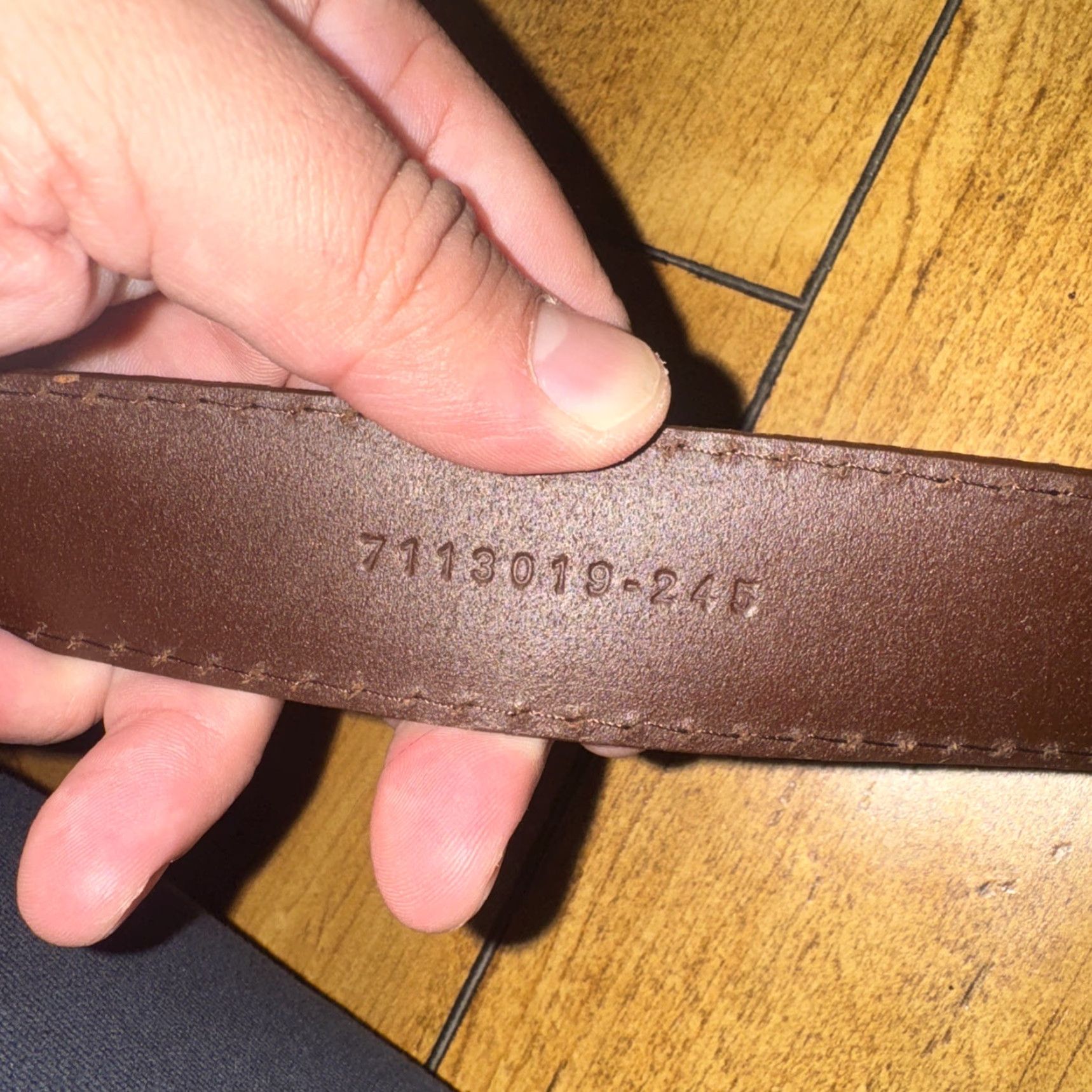 Ralph Lauren Chaps Ralph Lauren Belt Leather Brown Gold Buckle Men’s 40 Size 40 - 5 Thumbnail