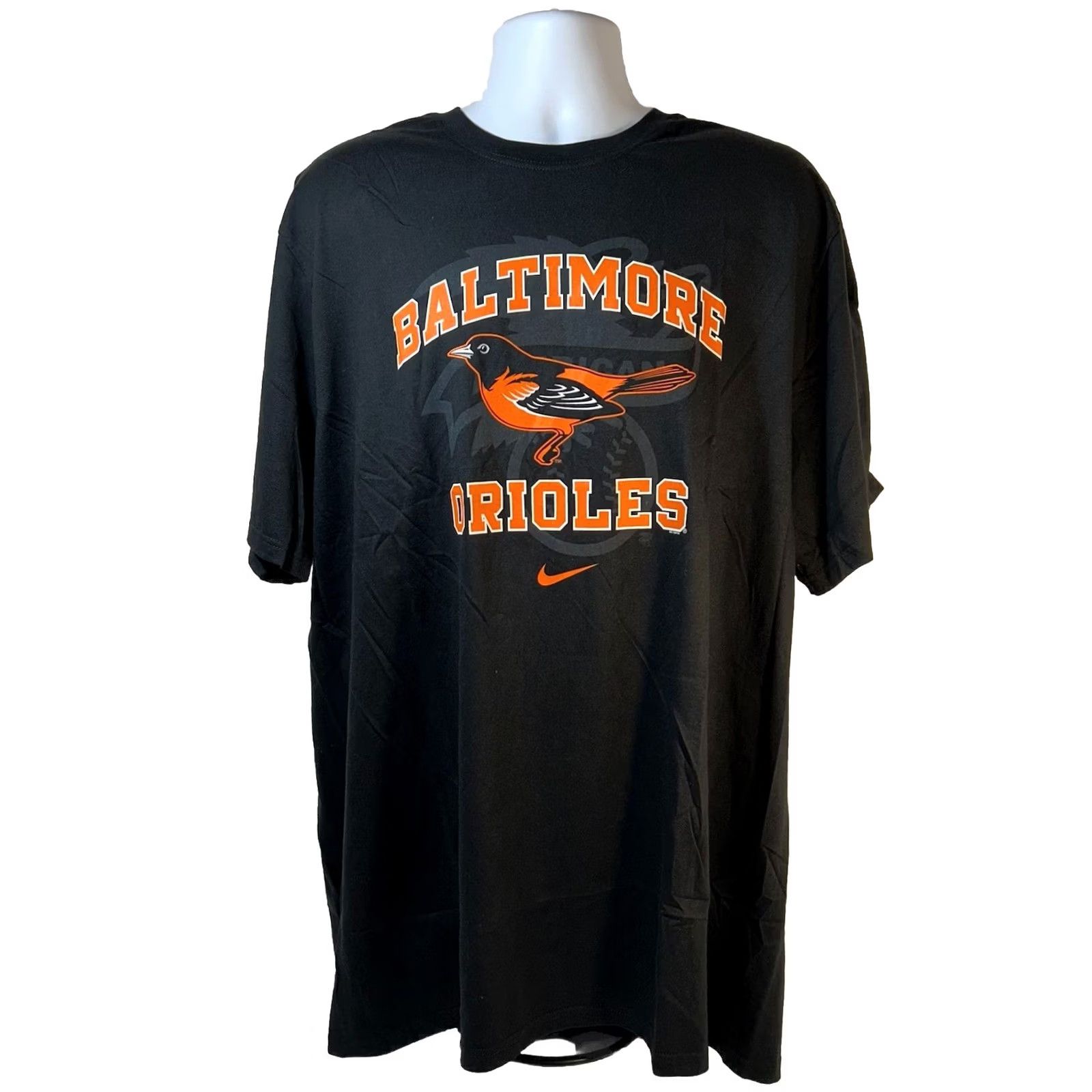 Nike VINTAGE Baltimore Orioles Nike Shirt Men 3XL Black Short Sleeve NWT Dead Stock Size US XXL / EU 58 / 5 - 2 Thumbnail