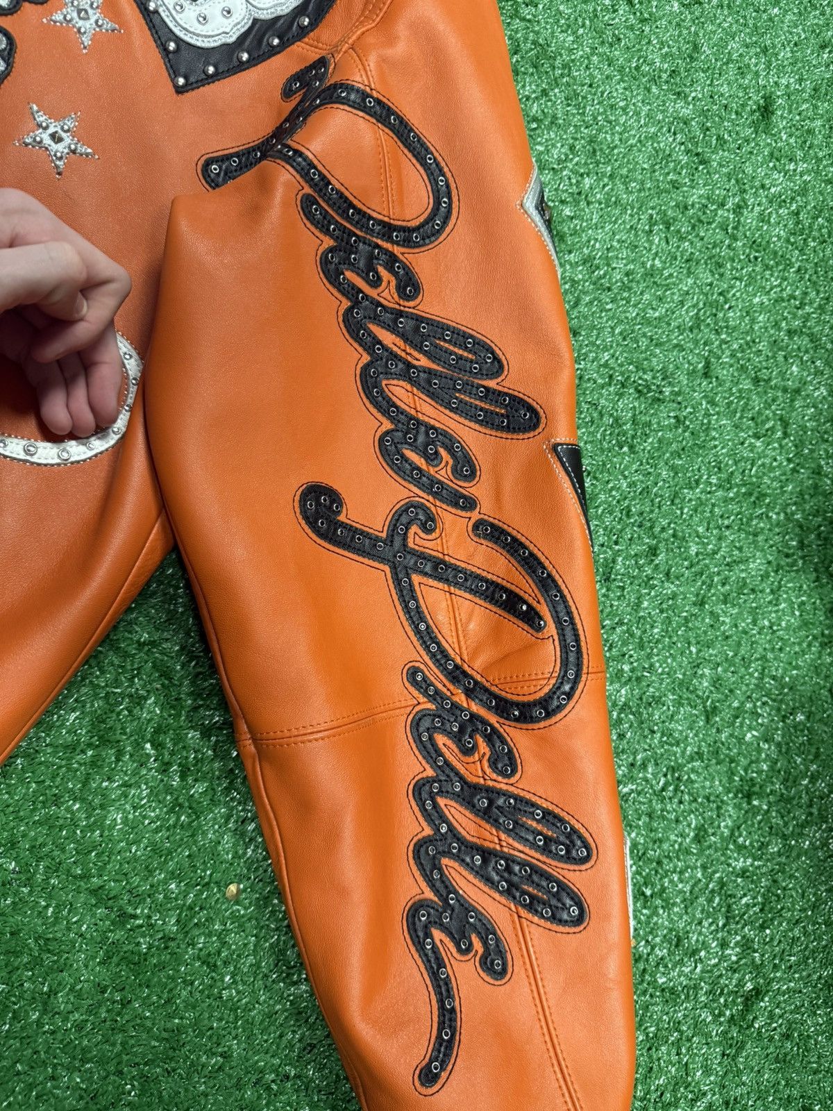 Pelle pelle leather bomber jacket sz small