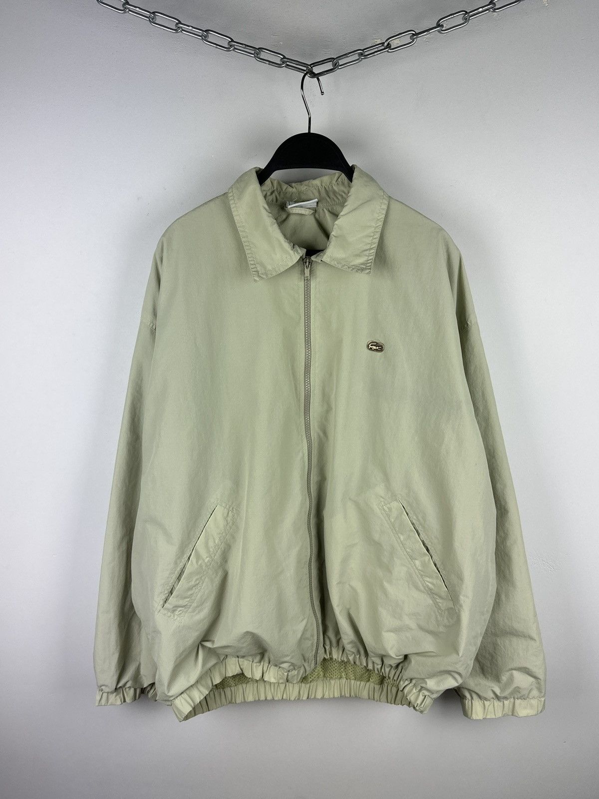 Lacoste × Vintage Vintage Y2K Lacoste Baggy Track Jacket Nylon Size US XL / EU 56 / 4 - 1 Thumbnail