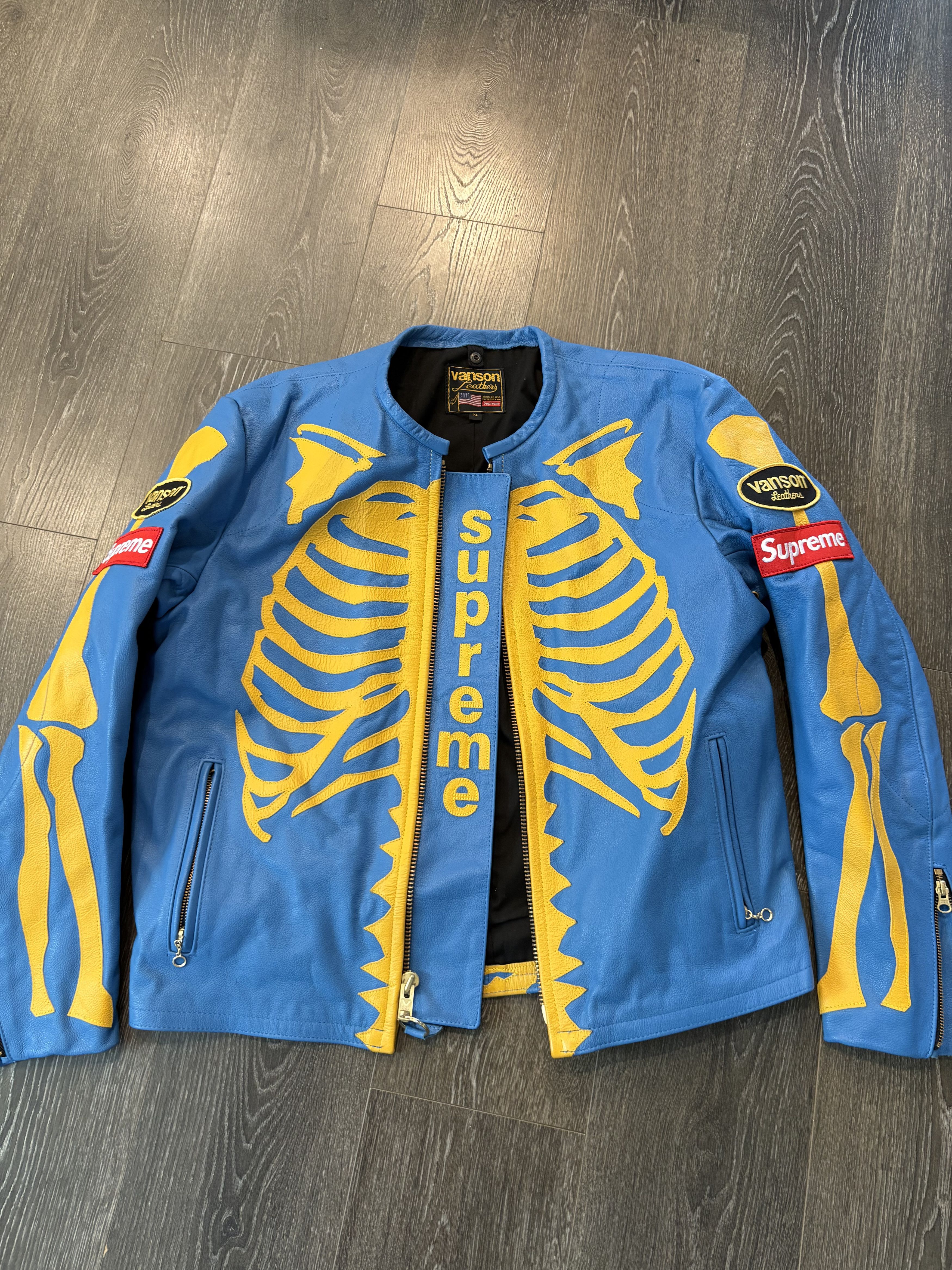 Supreme Supreme®/Vanson® Leather Bones Jacket | Grailed