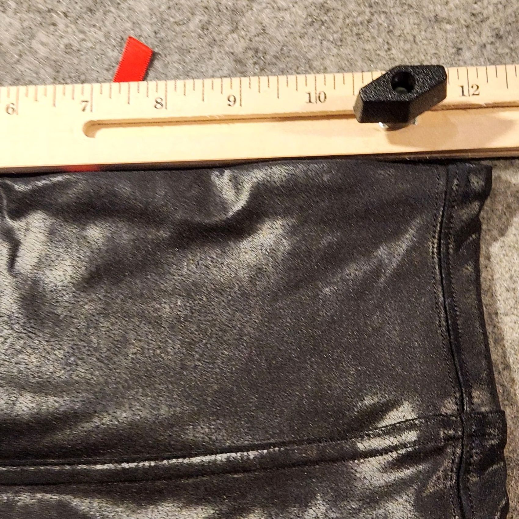 Spanx Spanx Womens High Rise Faux Leather Leggings Black Tall Shaping S Panties? No Size 28" / US 6 / IT 42 - 6 Thumbnail