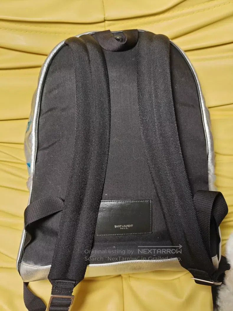 Saint Laurent Paris Saint Laurent Paris Blue Star Leather Backpack Size ONE SIZE - 3 Thumbnail