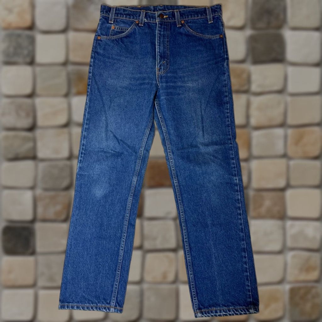 VINTAGE Levi's 505 Jeans Men Regular Denim Blue 34 34x29 90s USA Made in USA Straight