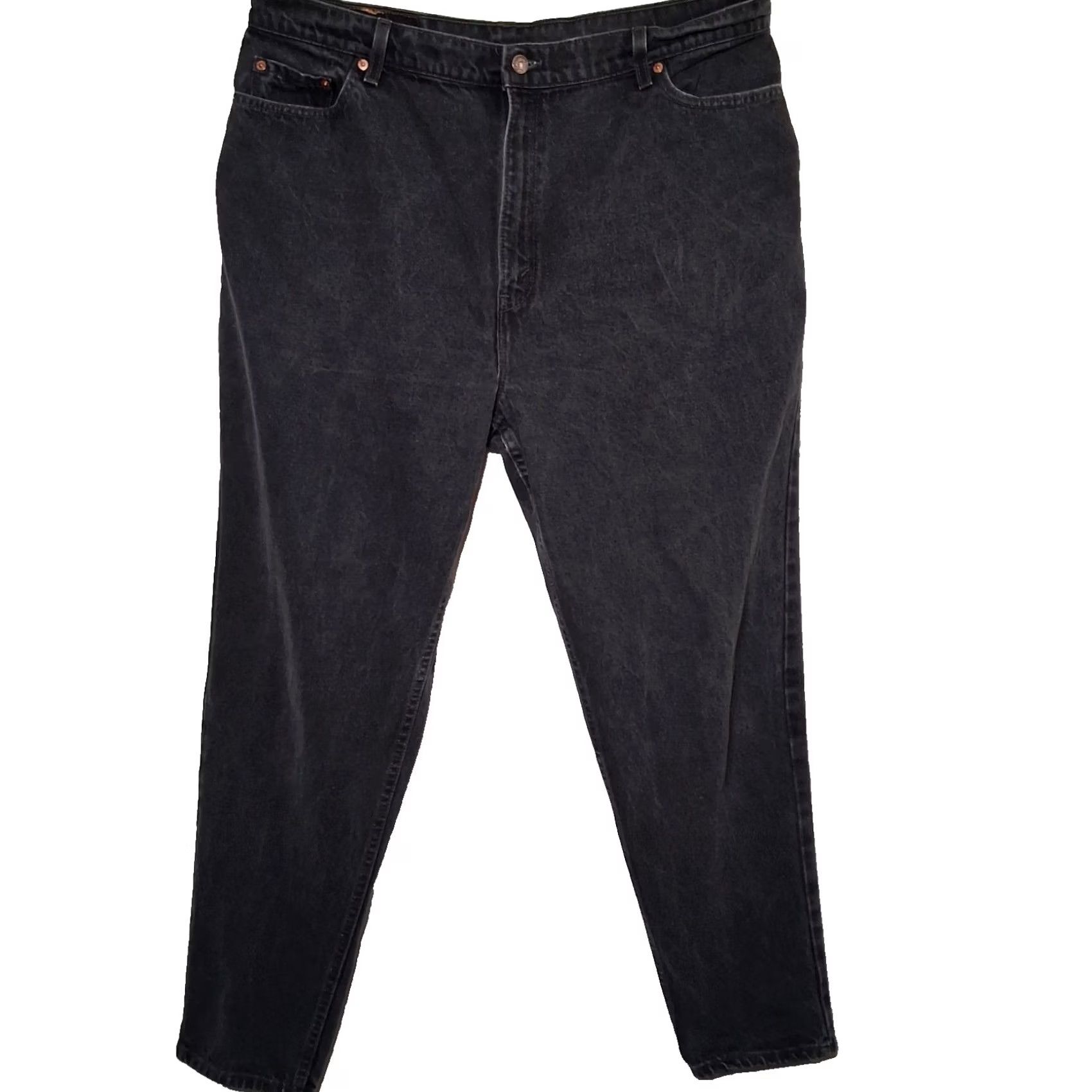 Levi's Vintage Levi's 550 Jeans Plus Size 38x29.5 Relaxed Tapered Leg Black Denim Jeans Womens Size 26" / US 2 / IT 38 - 2 Thumbnail