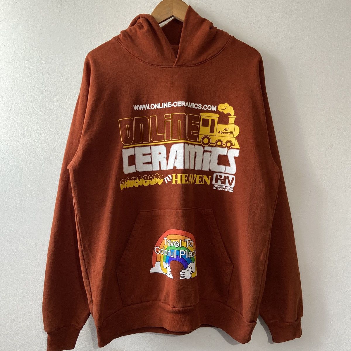 Online Ceramics Rainbow Train Hoddie