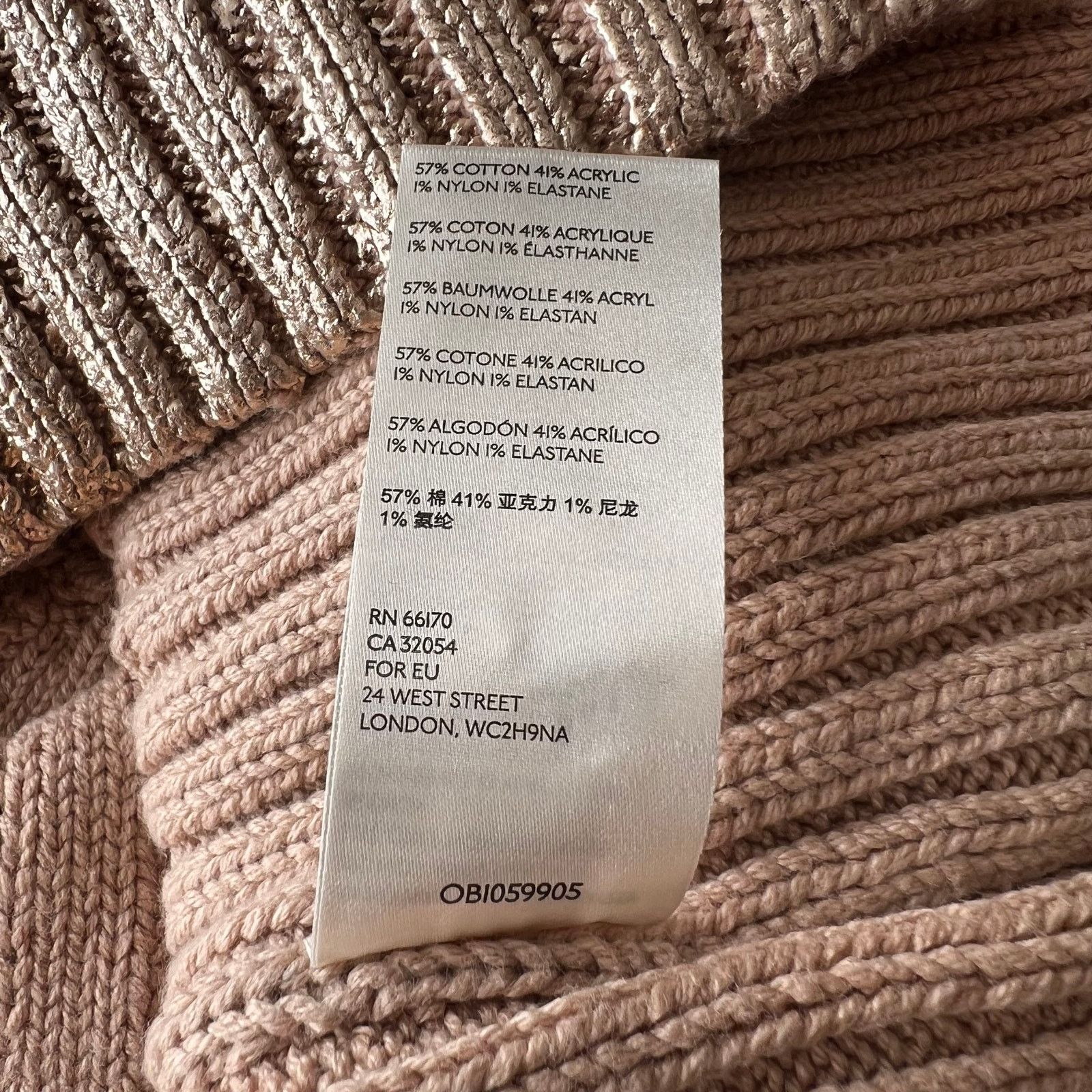 Free People Free People Gold Long Sleeve Sweater Dress, M Size M / US 6-8 / IT 42-44 - 7 Thumbnail