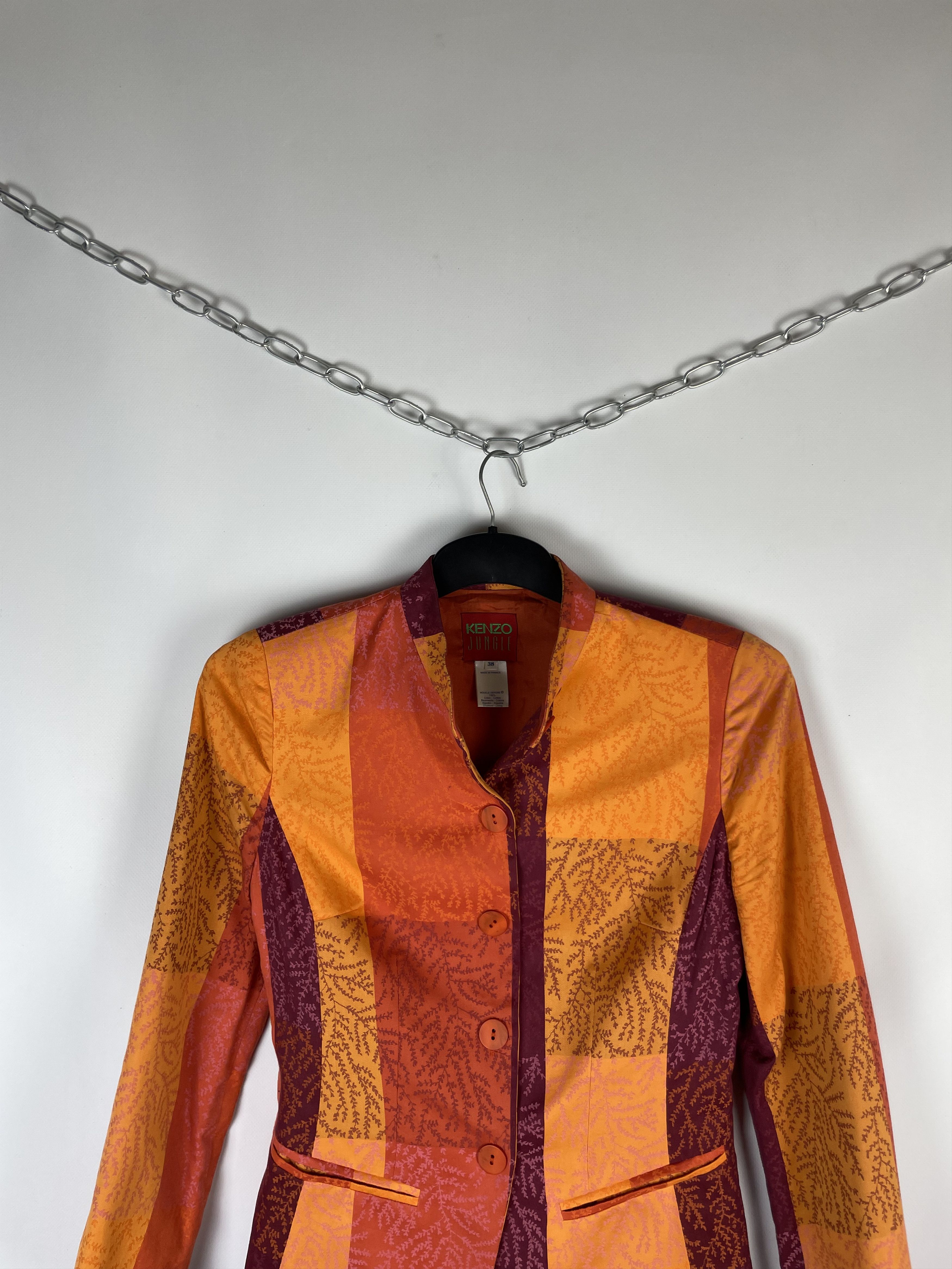 Japanese Brand Kenzo Jungle Blazer Jacket Size S / US 4 / IT 40 - 3 Thumbnail