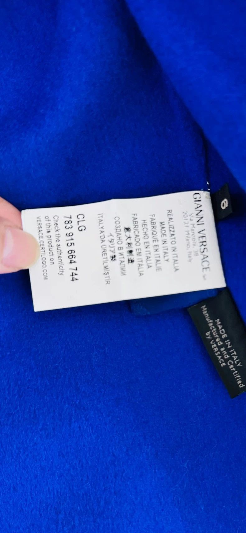 Versace Versace mulberry silk contrast dress dress Size L / US 10 / IT 46 - 2 Thumbnail