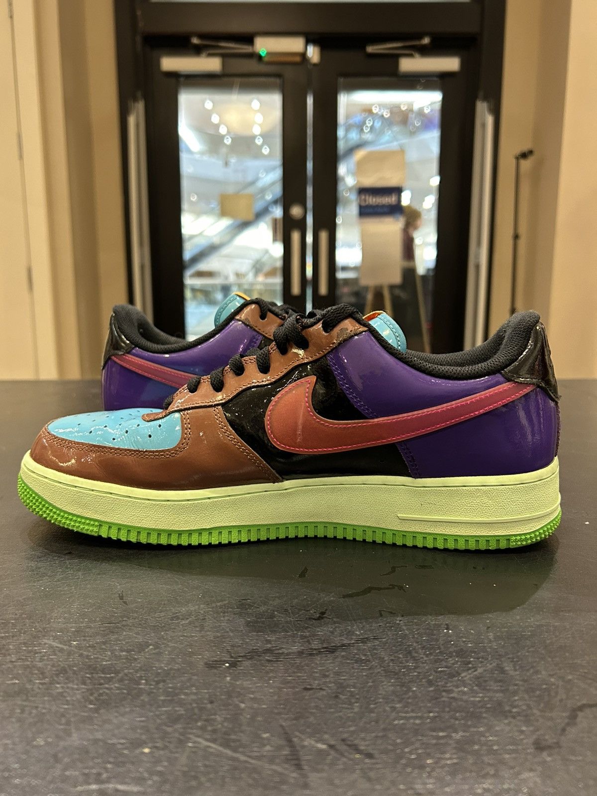Nike Nike Air Force 1 Low ‘Undefeated Multi Patent Pink Prime’ Size US 11.5 / EU 44-45 - 4 Thumbnail