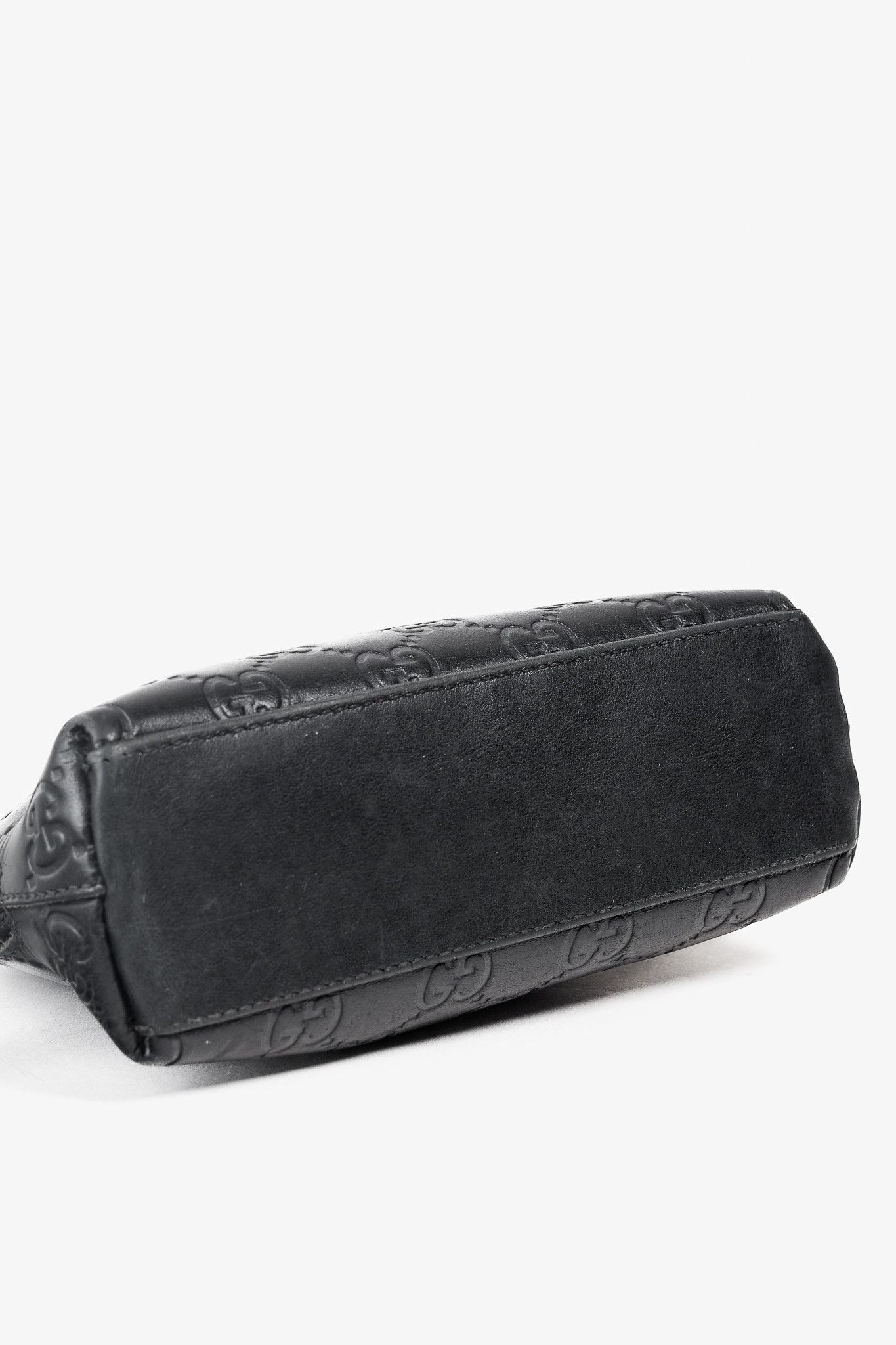 Gucci Gucci Guccisimma GG Black Leather Cosmetic Case Size ONE SIZE - 5 Thumbnail