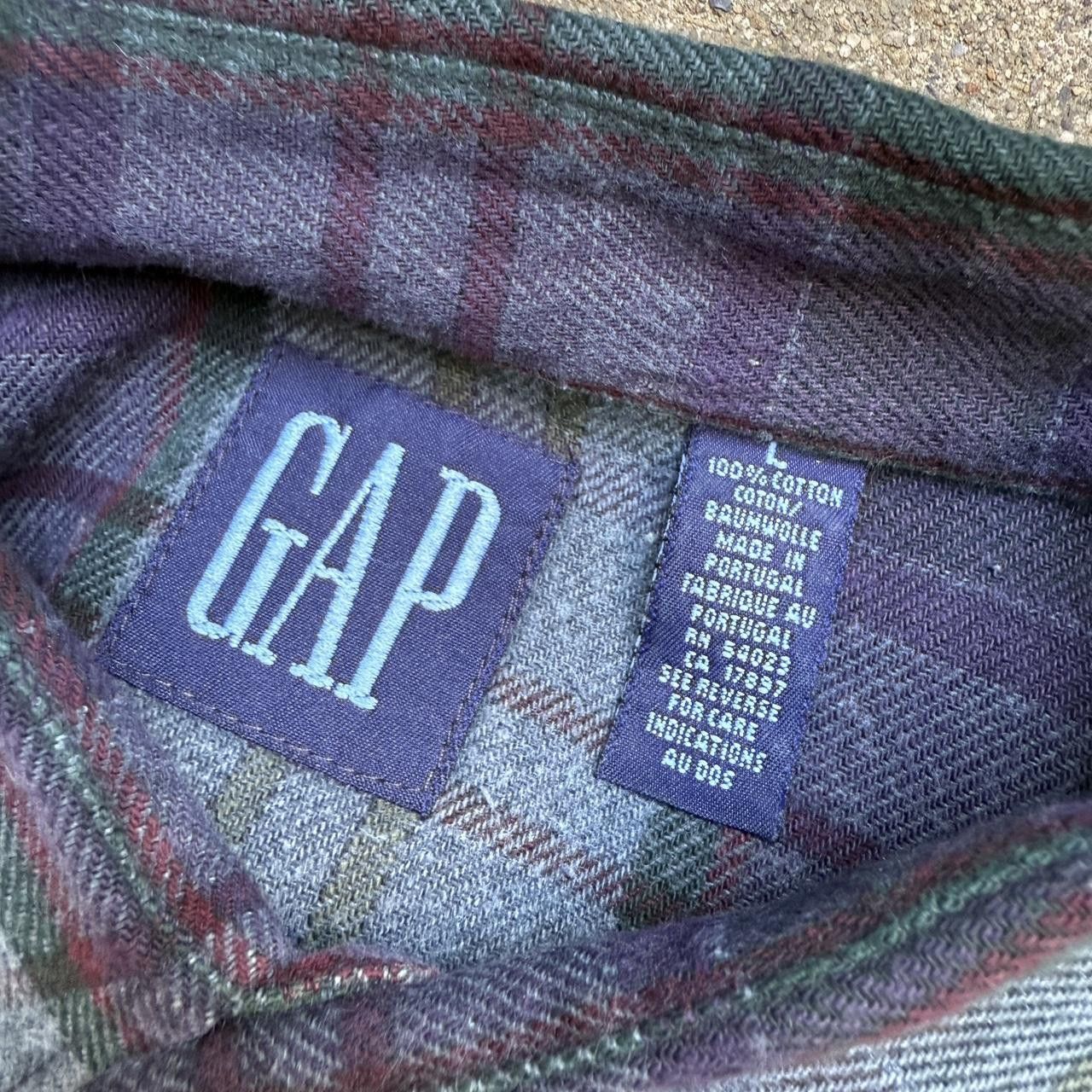 Gap vintage 90s Gap flannel grunge punk plaid button up shirt Size US L / EU 52-54 / 3 - 6 Thumbnail
