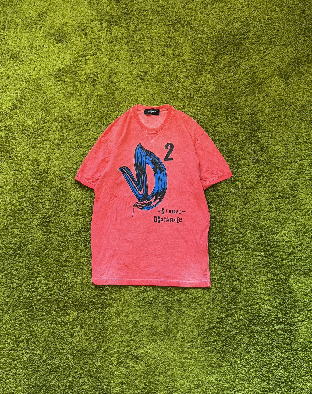 Designer × Dsquared2 Dsquared2 washed red big logo t-shirt Size US L / EU 52-54 / 3 - 1 Thumbnail