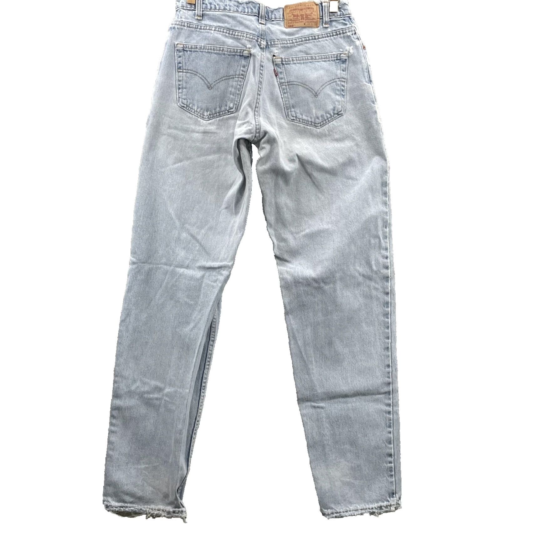Levi's VINTAGE Levi's Jeans 560 Streetwear 90s 80s Y2k Denim Blue 31x34 Men Regular Slim Fit 5-Pocket Cotton Leather Patch Zipper Button Rise Mid fold Size US 31 - 2 Thumbnail