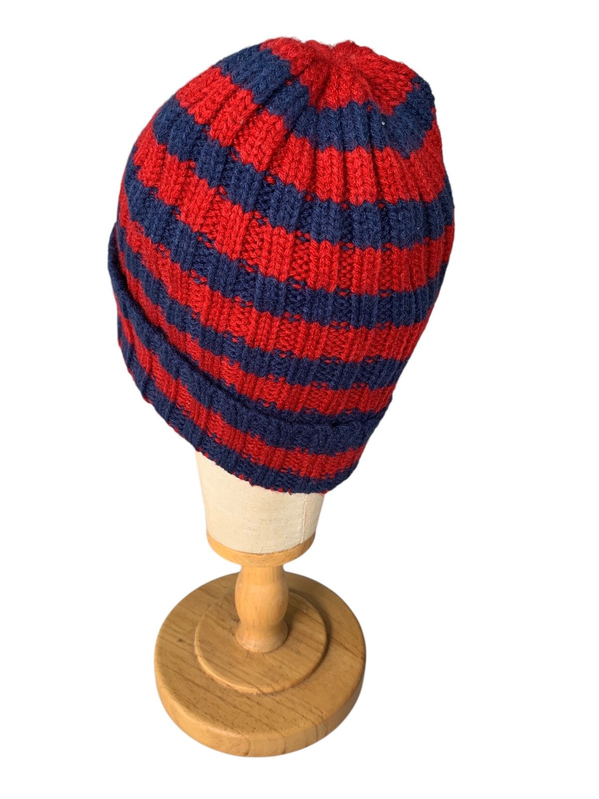 Kapital Stripe Crochet knit Back Number Streetweaer Beanie Hats Size ONE SIZE - 8 Thumbnail