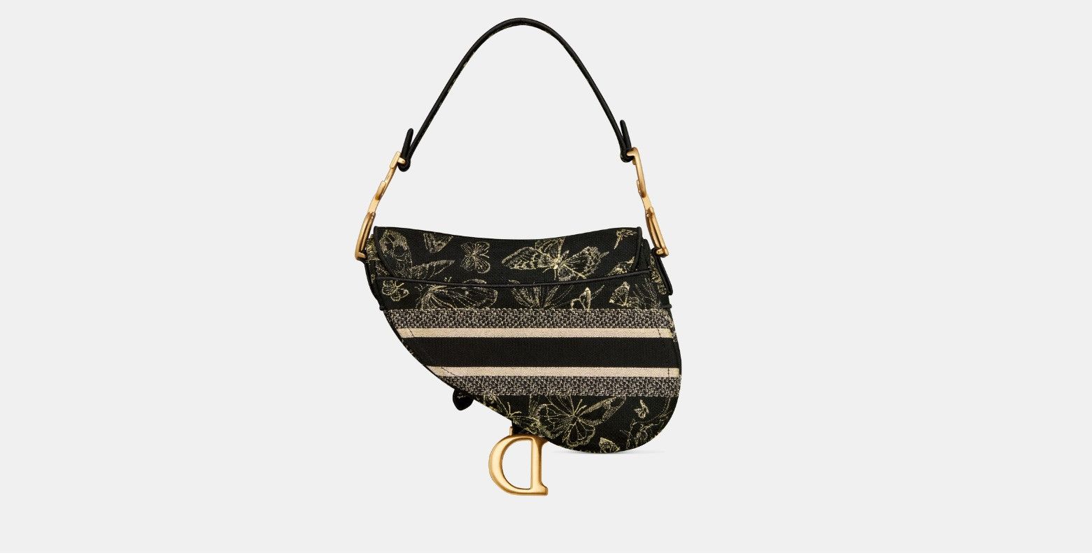 Dior o1w1db11024 Size: OS / Saddle Bag in Black Gold Size ONE SIZE - 4 Thumbnail