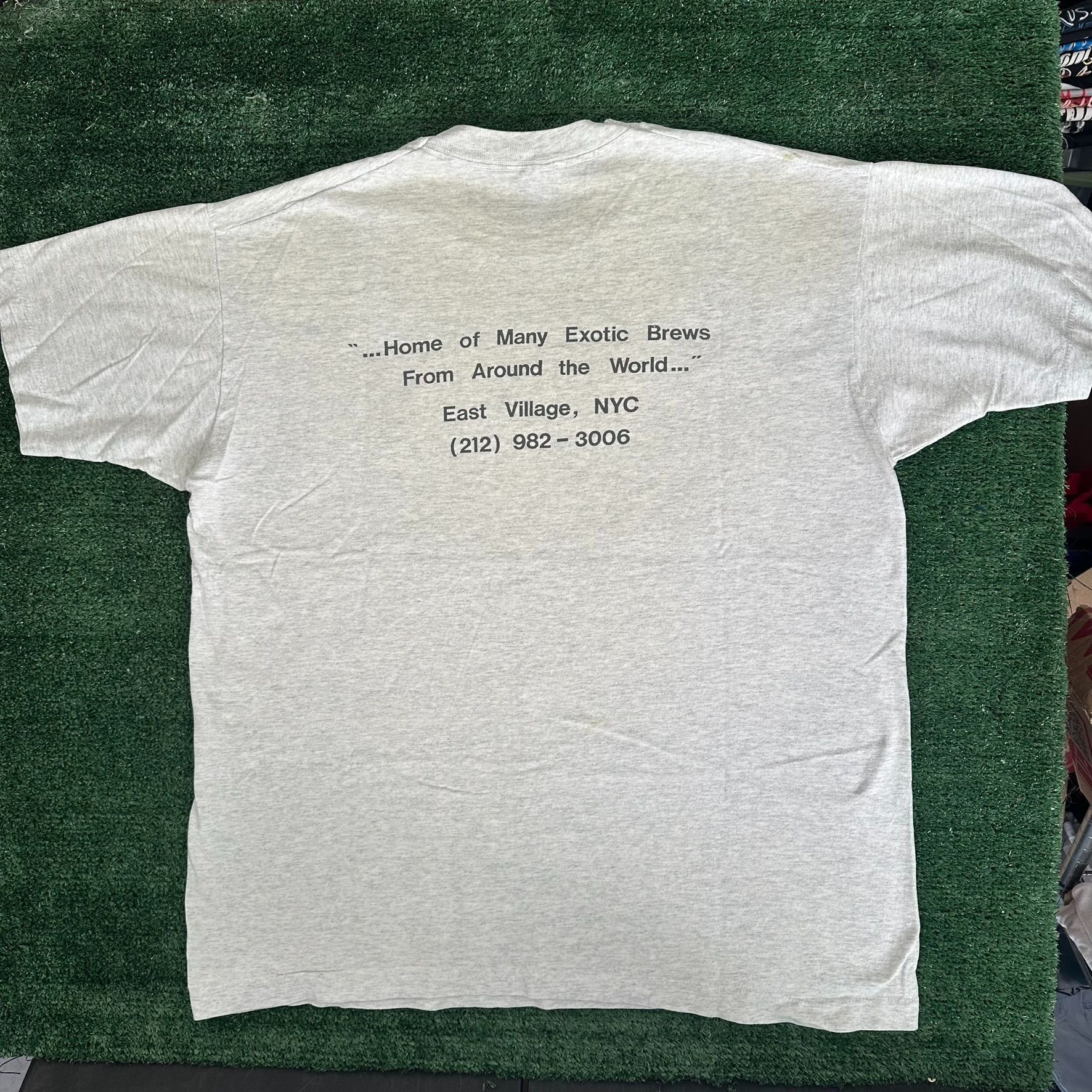 Fruit Of The Loom Vintage 90s Brewsky's Beer Bar T-Shirt Single Stitch East Vi Size US XL / EU 56 / 4 - 5 Thumbnail