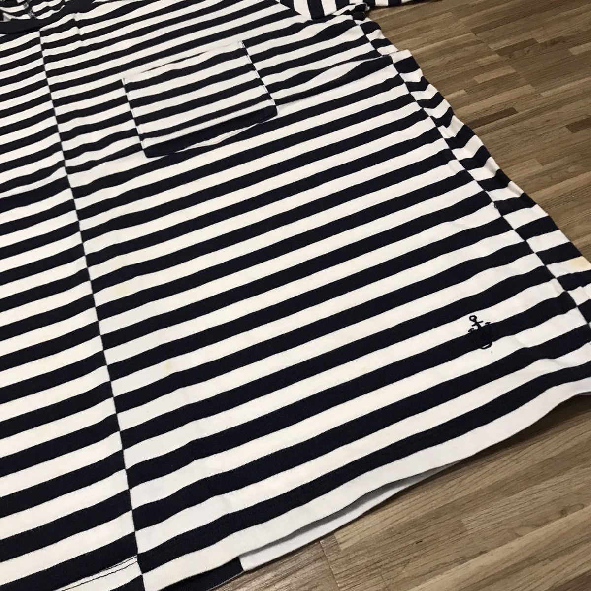 JW Anderson × Uniqlo UNIQLO X J.W.ANDERSON STRIPED FABRIC POCKET STYLE RARE TEE Size US XL / EU 56 / 4 - 6 Thumbnail