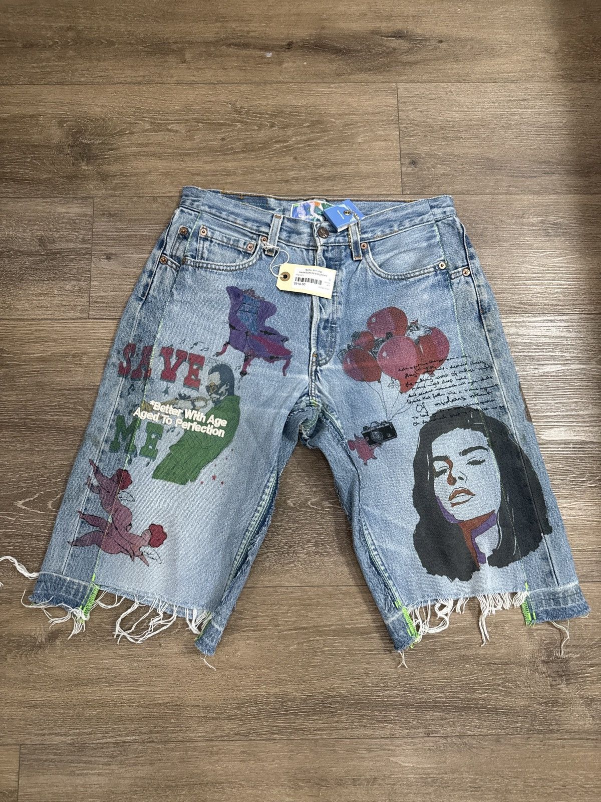 Better With Age Better With Age Harrison Denim Shorts Size US 32 / EU 48 - 1 Thumbnail