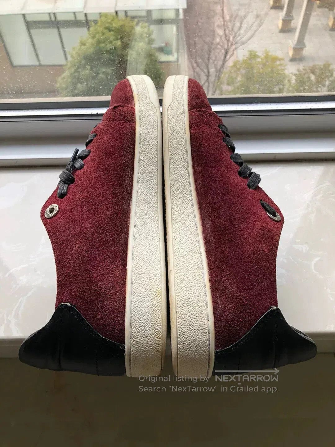 Louis Vuitton Louis Vuitton Men's Burgundy Sneakers. Size US 8 / EU 41 - 5 Thumbnail