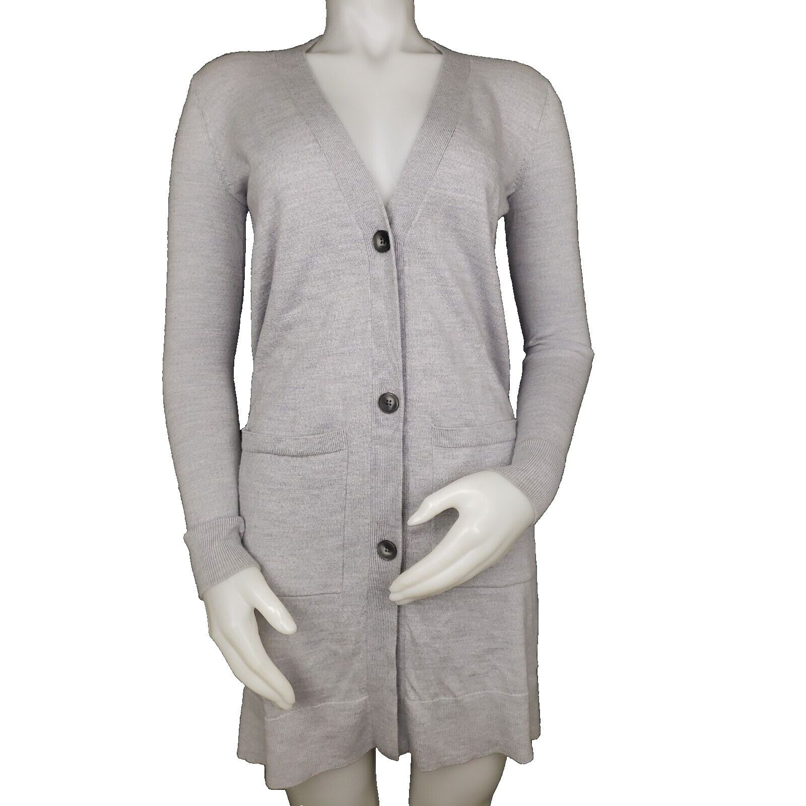 Pendleton Pendleton Merino Sweater Womens XXS Gray Long Cardigan Duste Size XXS / US 00 / IT 34 - 1 Thumbnail