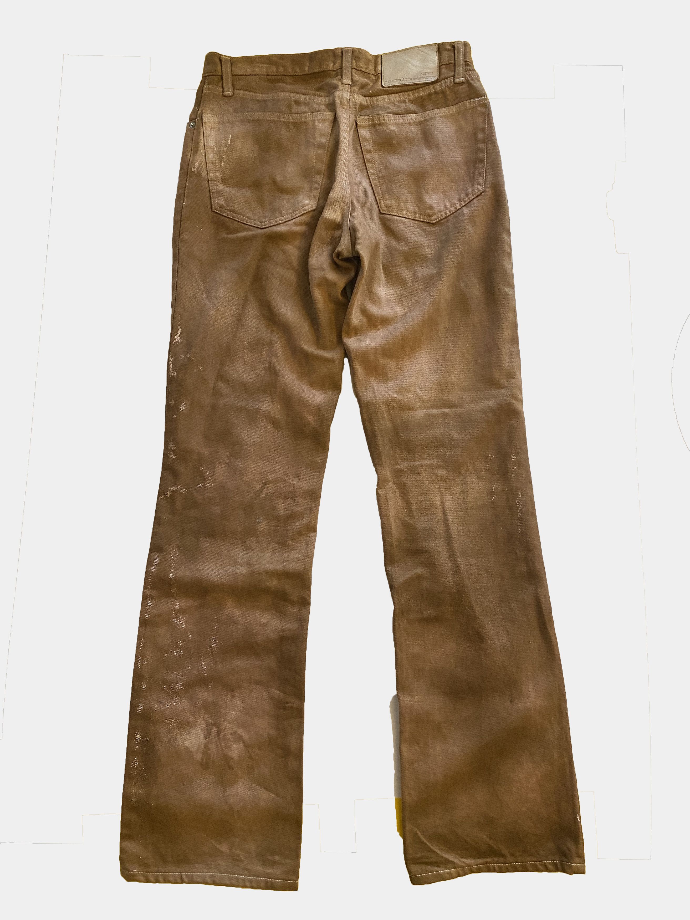 Japanese Brand AGOSTO Golden-Beige Denim Size US 28 / EU 44 - 2 Thumbnail