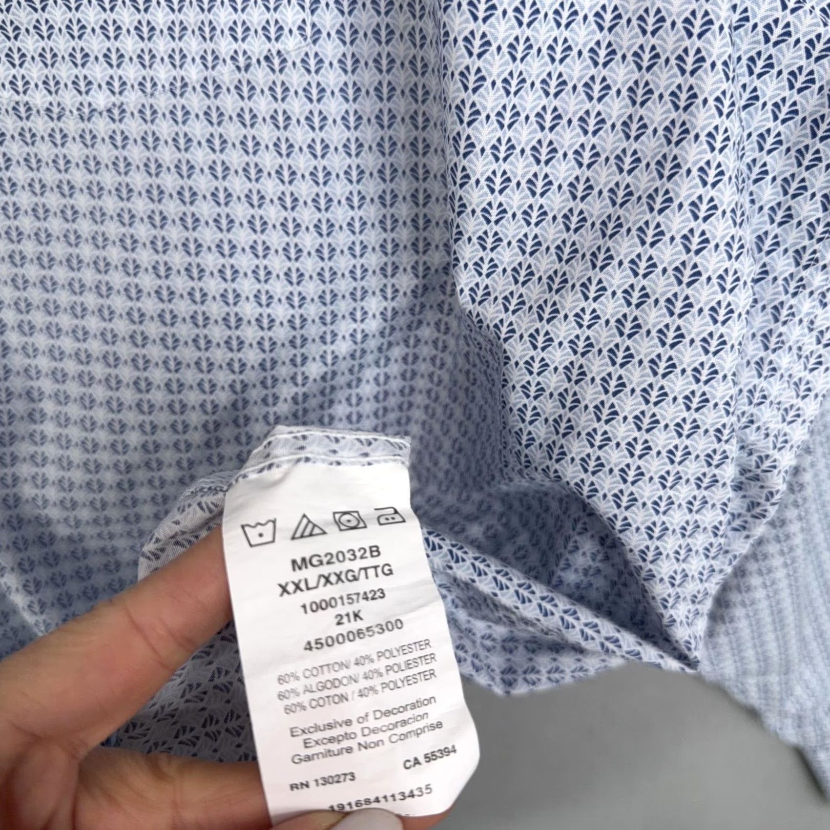 Wrangler Wrangler Shirt Mens 2XL Blue Geometric Print Casual Western Ranch Workwear Shirt Mens 2XL Blue Geometric Print Wrangler Size US XXL / EU 58 / 5 - 6 Thumbnail