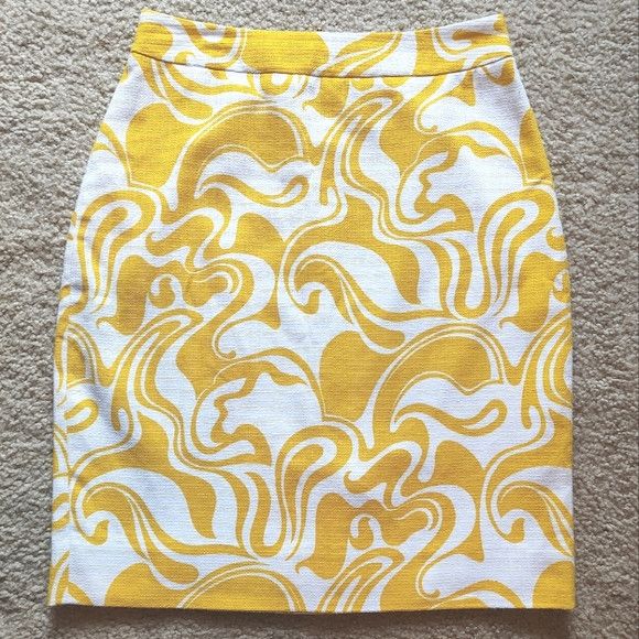 Kate Spade Kate Spade lemon curl pencil skirt 0 Size 26" / US 2 / IT 38 - 1 Thumbnail