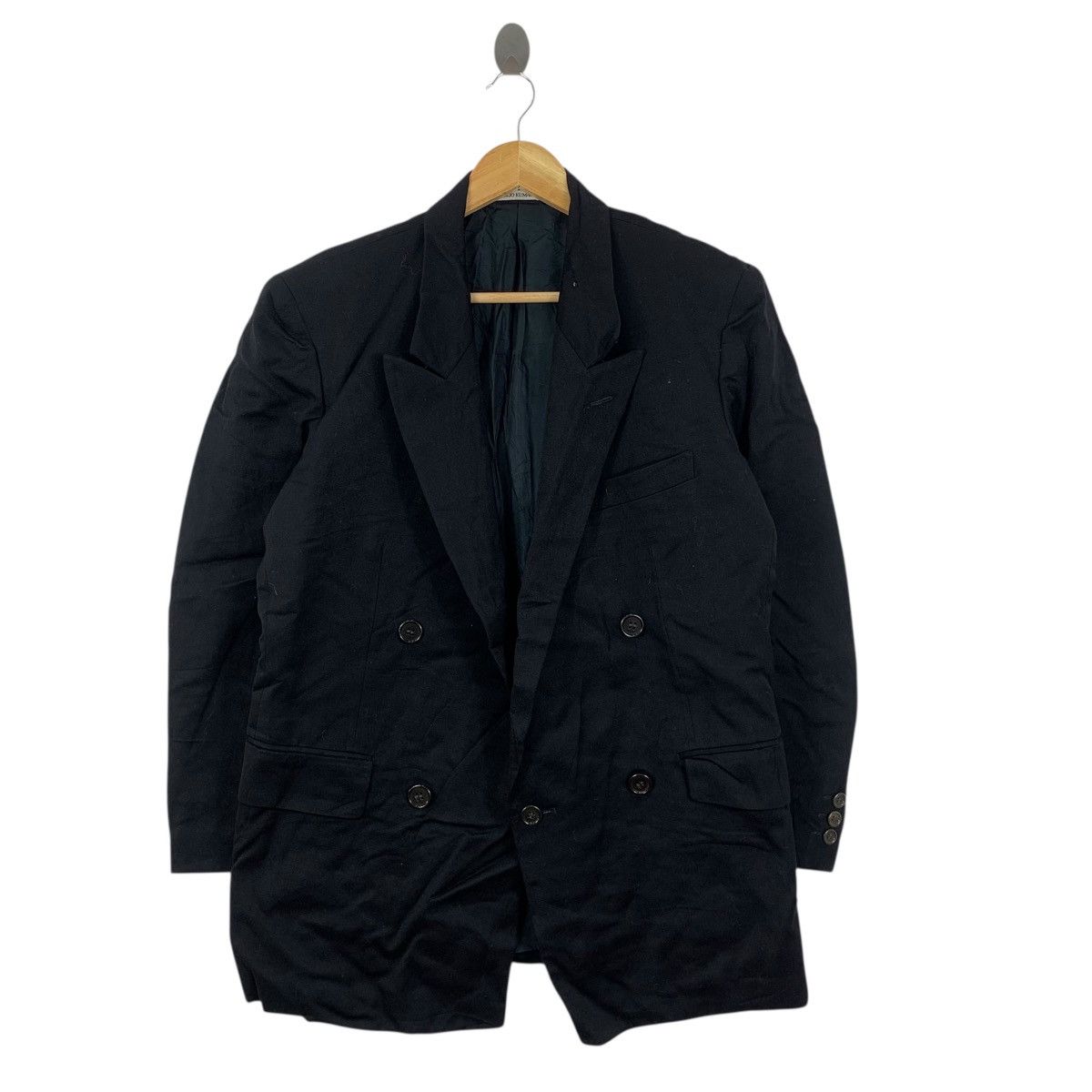 Tokio Kumagai Vintage TOKIO KUMAGAI JAPAN Double Breasted Peacoat Blazer Size 34R - 3 Thumbnail