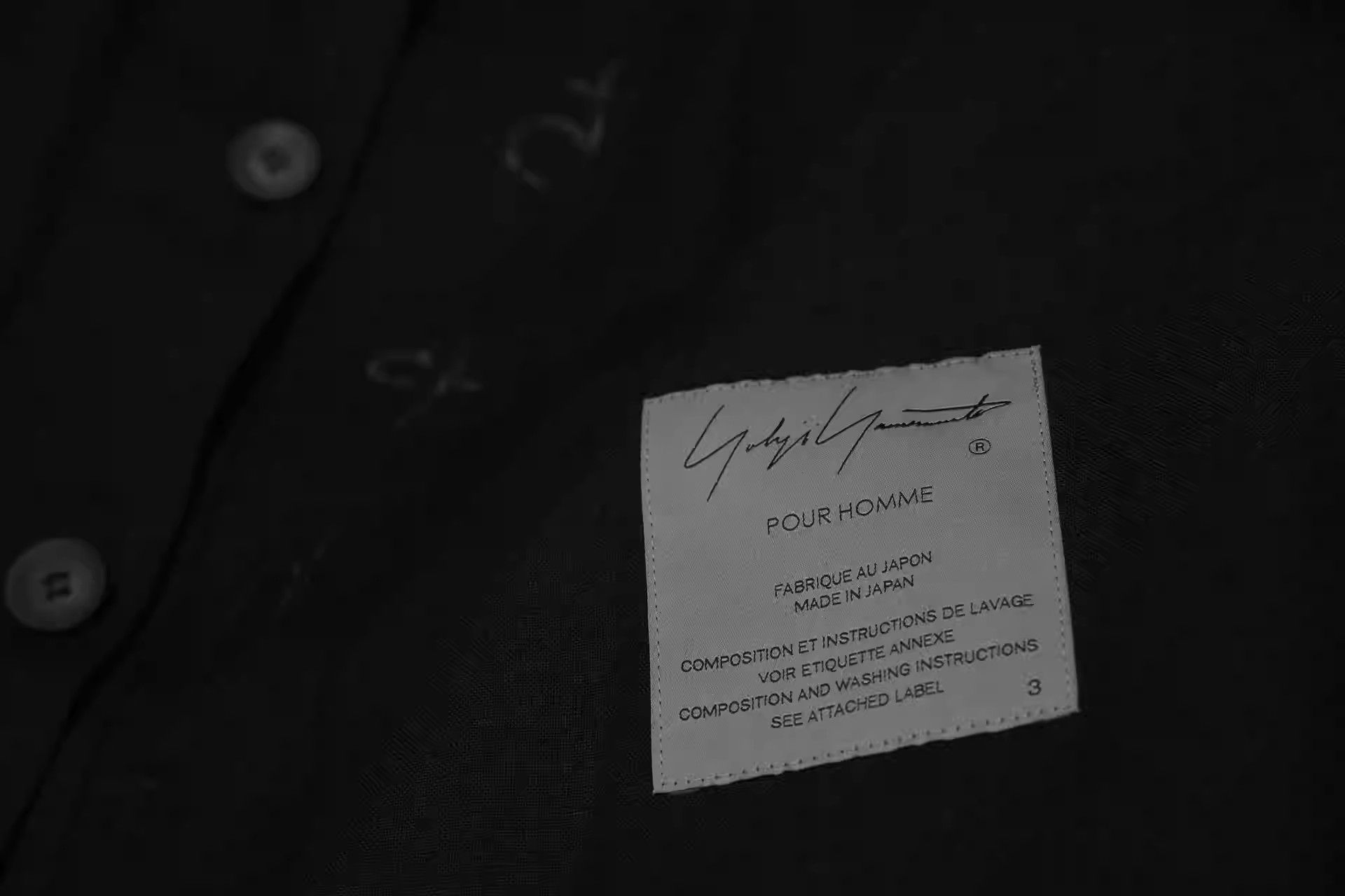 Yohji Yamamoto Yohji Yamamoto 21SS Text Double Linen Coat Size US L / EU 52-54 / 3 - 3 Thumbnail
