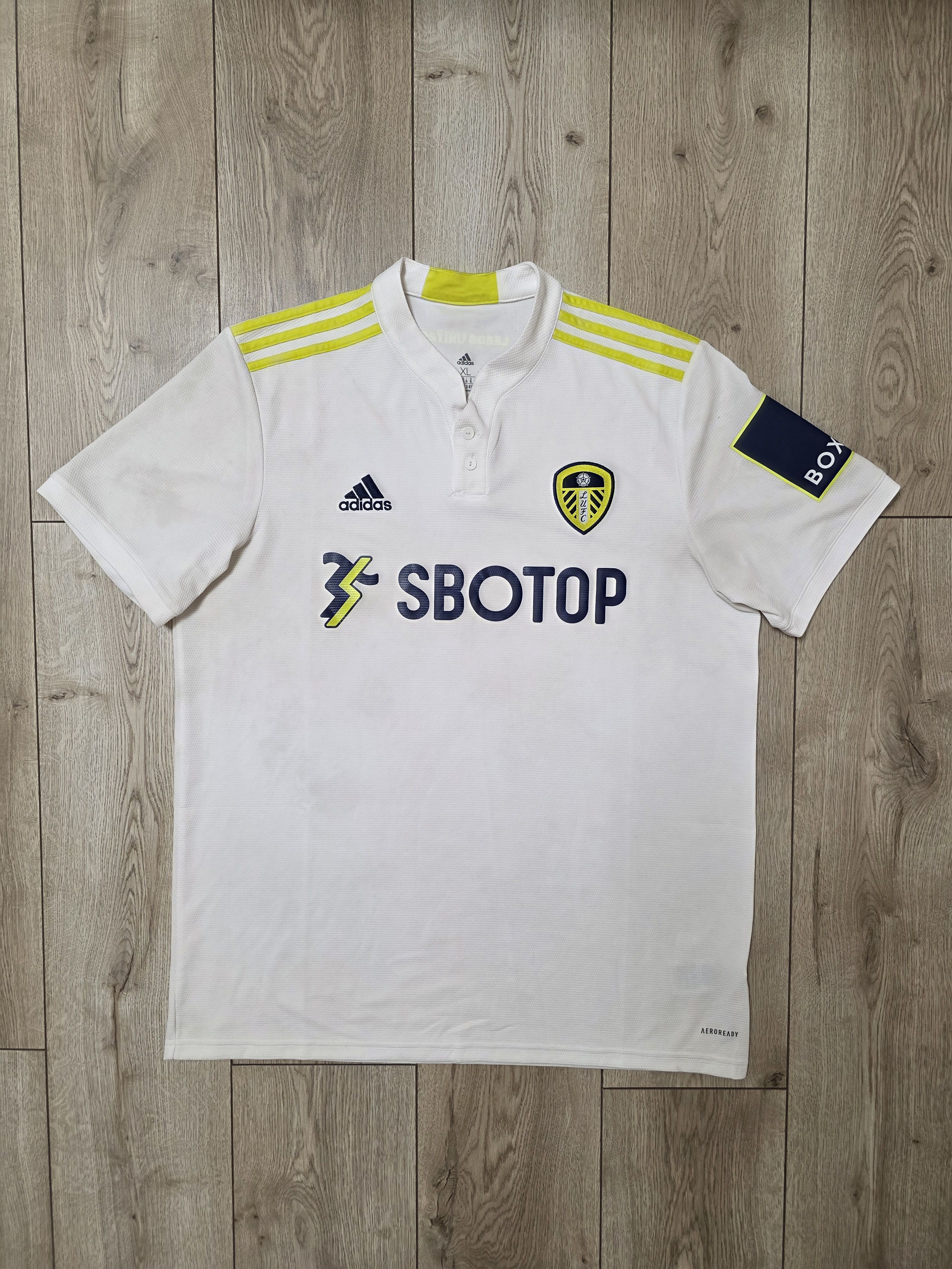 Adidas LEEDS UNITED 2020 2021 HOME FOOTBALL SHIRT SOCCER JERSEY Size US XL / EU 56 / 4 - 1 Thumbnail