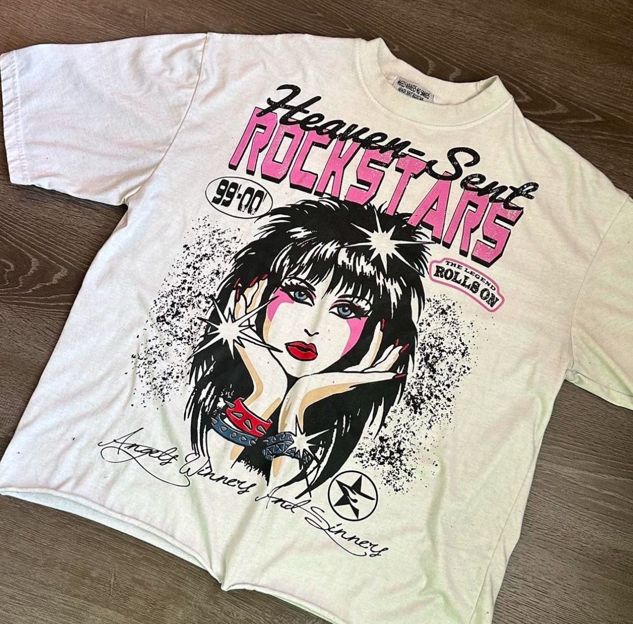 Other ANGELS WINNERS AND SINNERS HEAVEN SENT ROCKSTAR TEE ! Size US XL / EU 56 / 4 - 1 Thumbnail