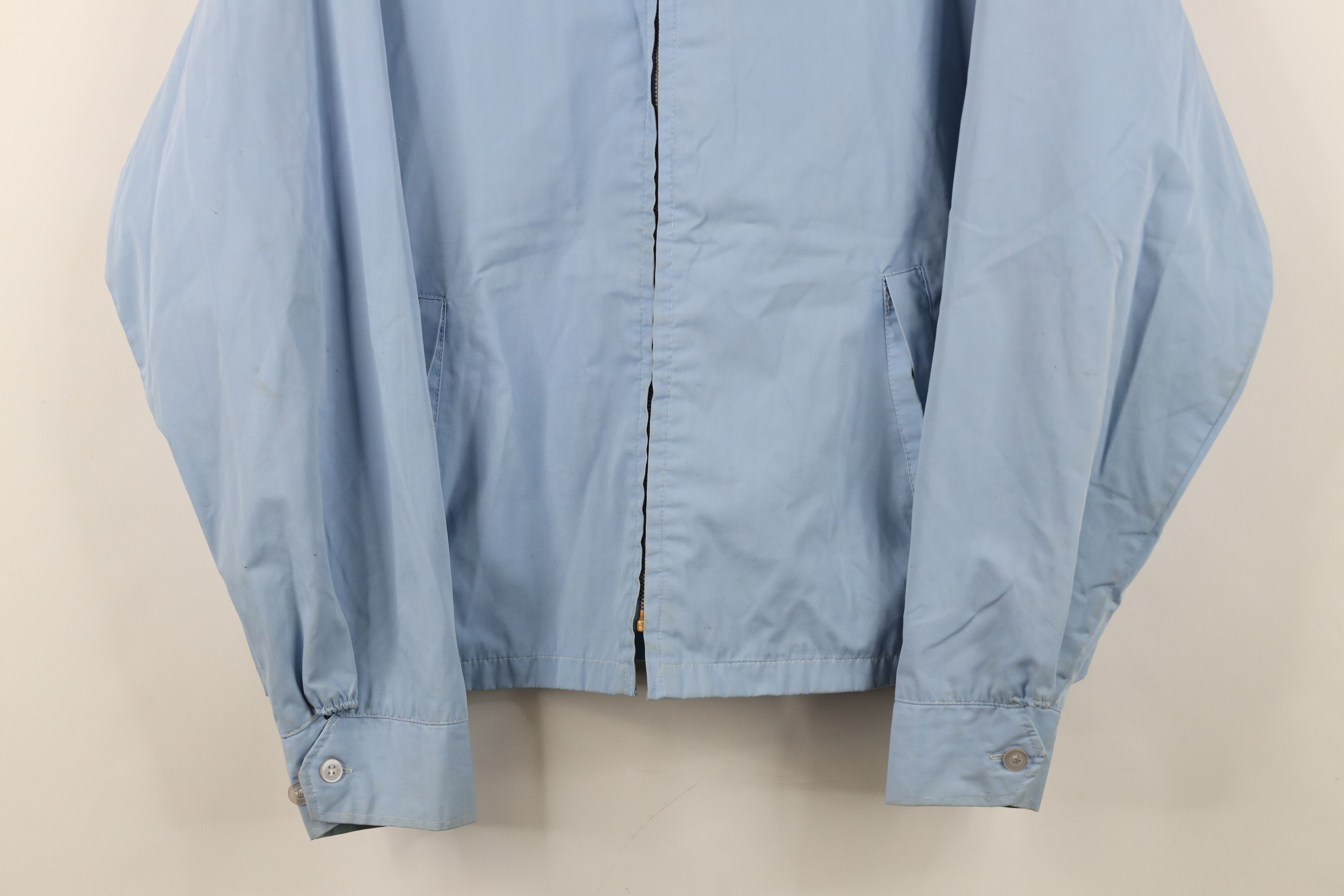 Vintage Vintage 70s Streetwear Racer Bomber Jacket Carolina Blue Size US XL / EU 56 / 4 - 3 Thumbnail