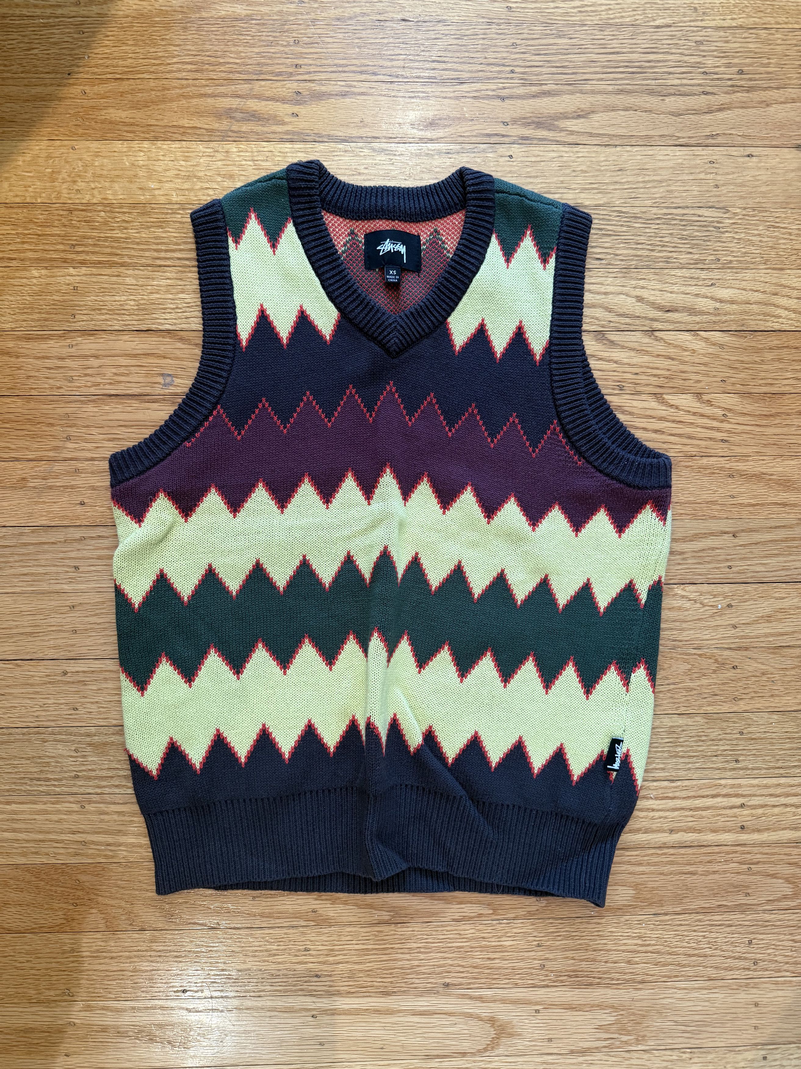 Stussy Zig Zag Multicolored Vest Size US XS / EU 42 / 0 - 1 Preview
