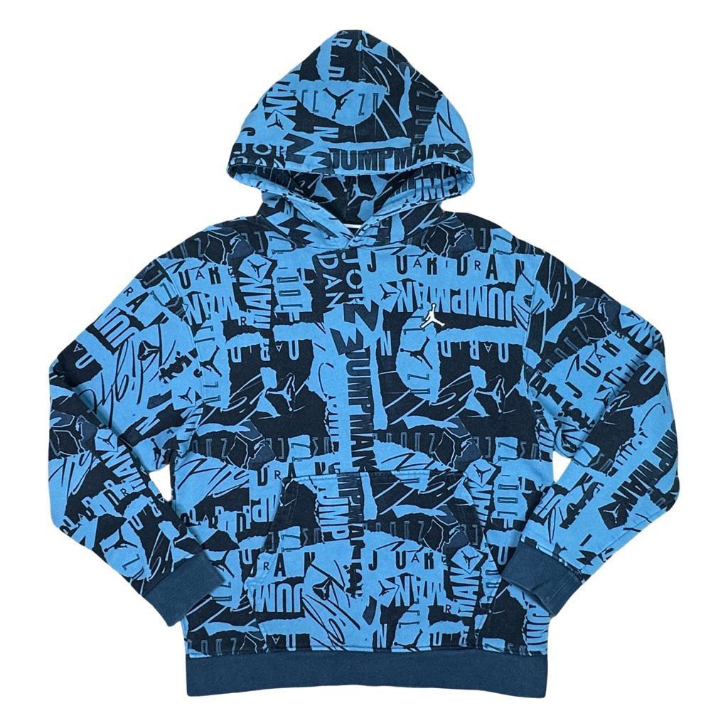 Nike Vintage Air Jordan Essentials JumpMan AOP Pullover Hoodie Size US M / EU 48-50 / 2 - 1 Thumbnail
