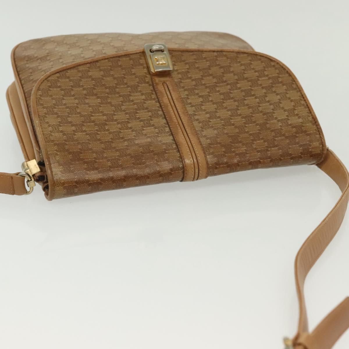 Celine CELINE Macadam Canvas Shoulder Bag Pvc Beige Gold Size ONE SIZE - 7 Thumbnail