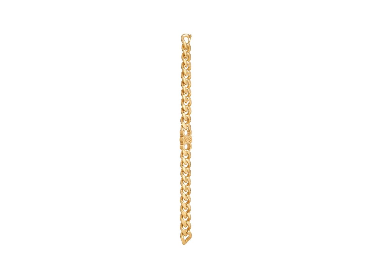 Celine o1loc1c0226 Size :OS/Triomphe Gourmette Bracelet in Golden Size ONE SIZE - 2 Thumbnail