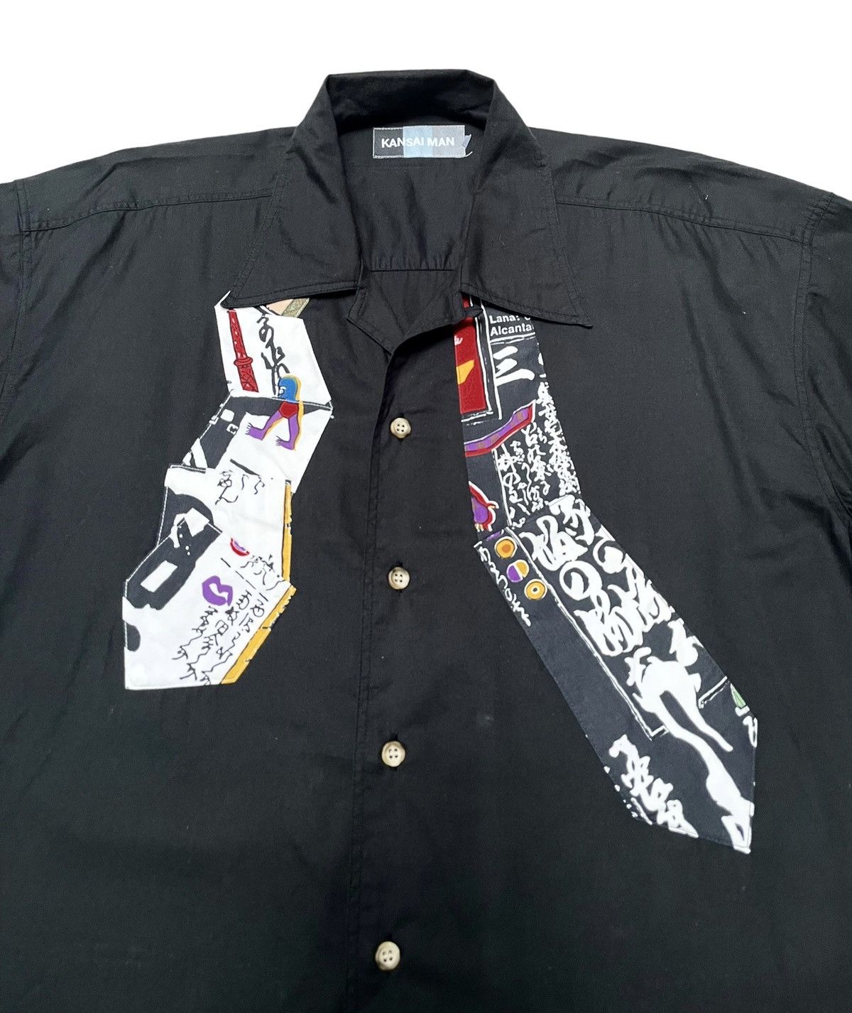 Japanese Brand × Kansai Yamamoto × Vintage Vintage Japanese Brand Kansai Yamamoto Shirt 1990s Size US L / EU 52-54 / 3 - 3 Thumbnail