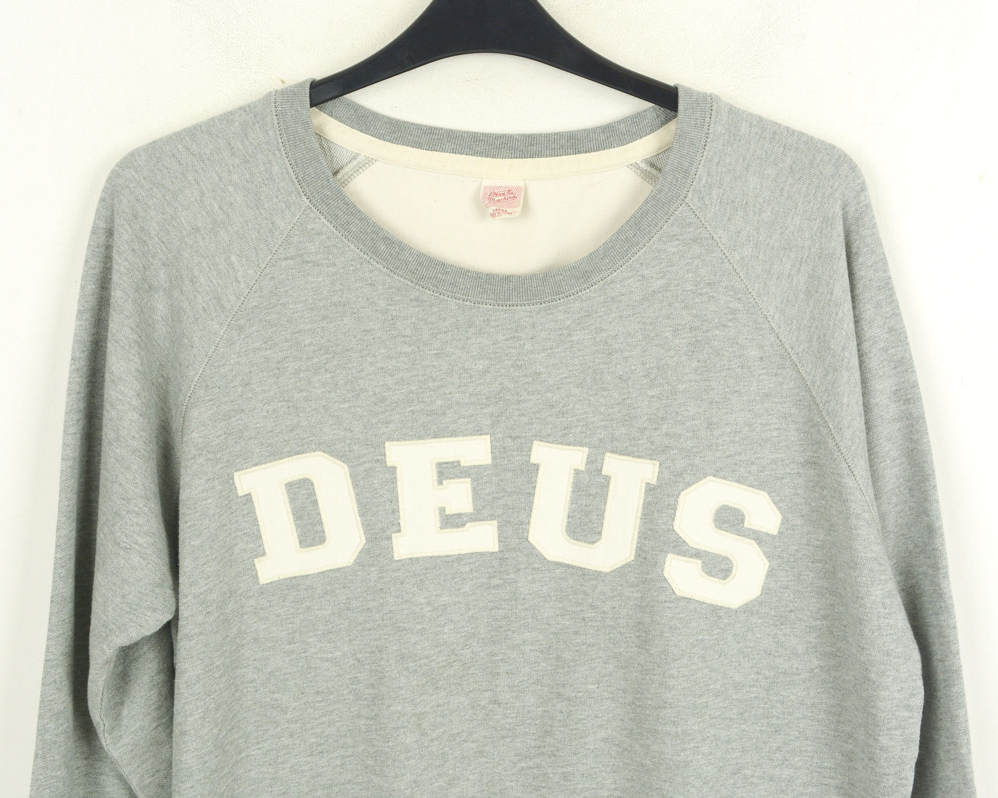 Deus Ex Machina DEUS Walter Applique Crew 200gm cotton sweatshirt M jumper Size US M / EU 48-50 / 2 - 2 Thumbnail