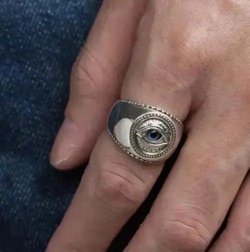 Jewelry Trendy Demon Eye Ring (size 7-13) Size ONE SIZE - 2 Thumbnail