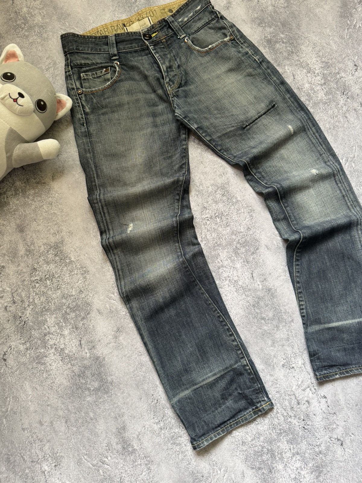 G-Star G-Star Raw 3301 Denim Jeans Faded Grey Size US 31 - 8 Thumbnail