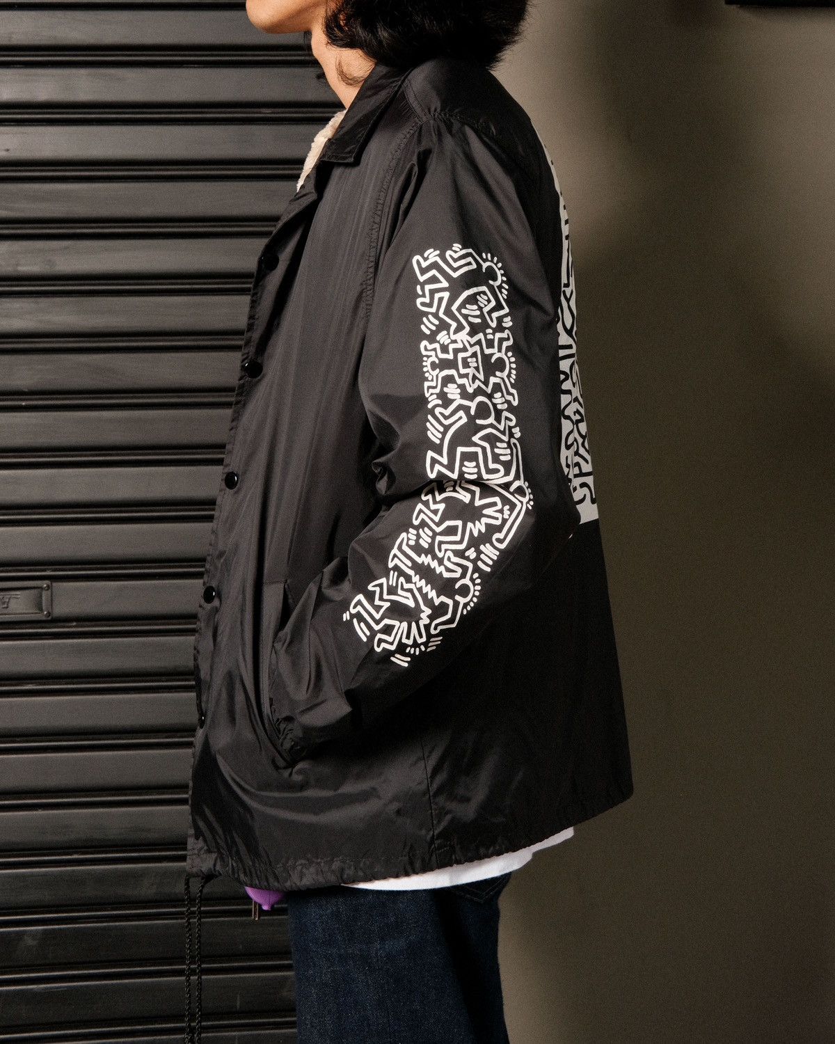 Keith Haring × Ships Jet Blue Keith Haring X Ships Jet Blue Coach Jacket Size US M / EU 48-50 / 2 - 9 Thumbnail