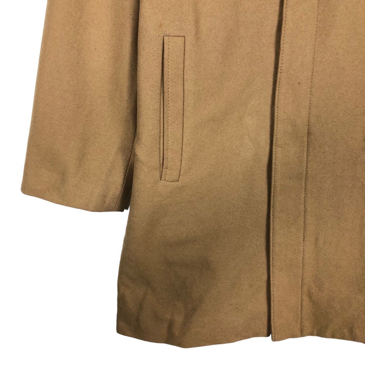Comme Ca Ism 🔥Rich Brown - Fly Coats Long Jacket Wool Herringbone Size US M / EU 48-50 / 2 - 4 Thumbnail
