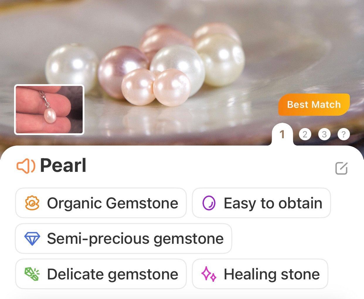 Handmade Handcrafted genuine fresh water pearl pendant necklace Size ONE SIZE - 9 Thumbnail