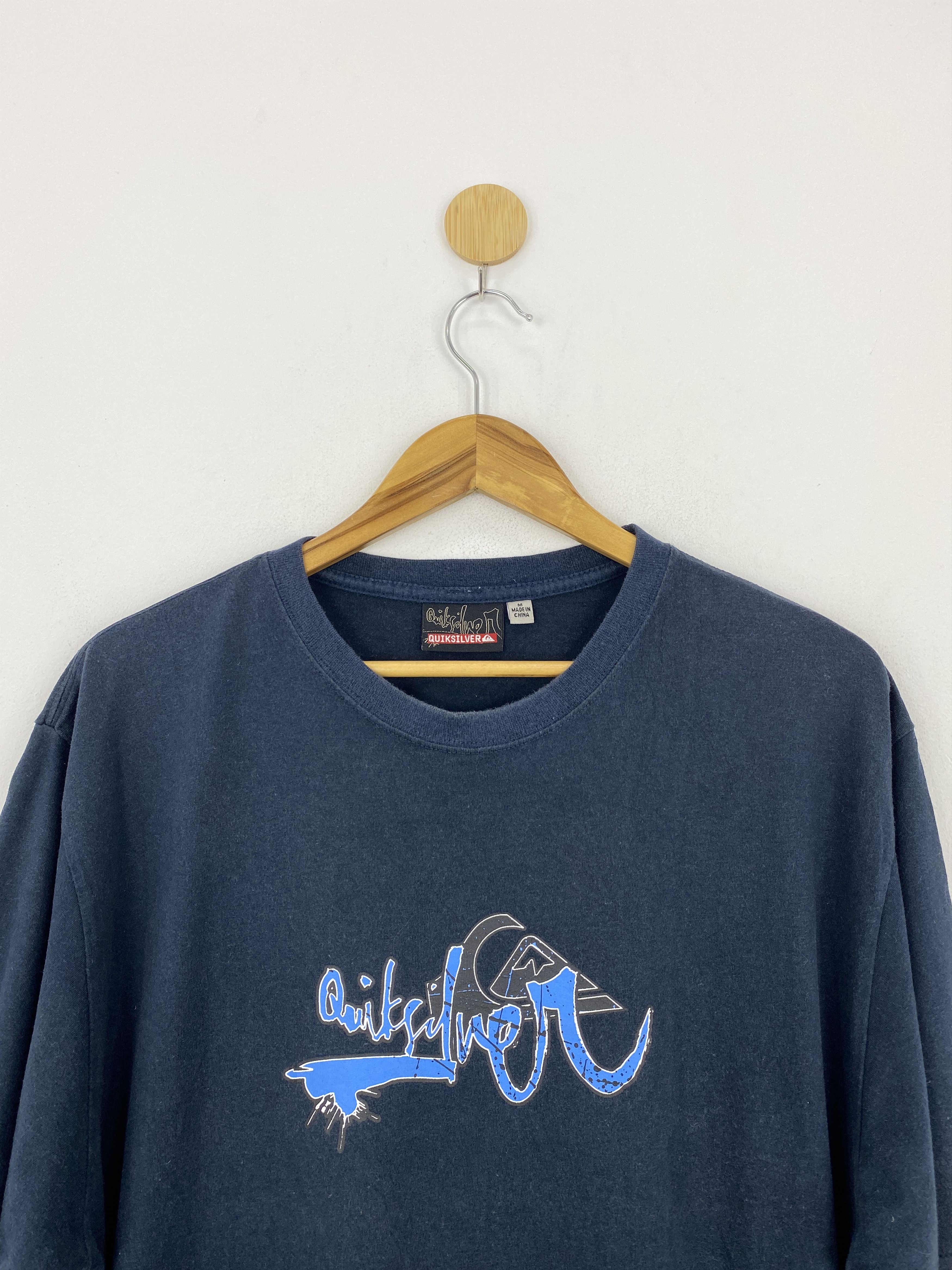 Quiksilver × Vintage Vintage 90s Quiksilver Surfing Crewneck T-Shirt TA0511 Size US M / EU 48-50 / 2 - 2 Thumbnail