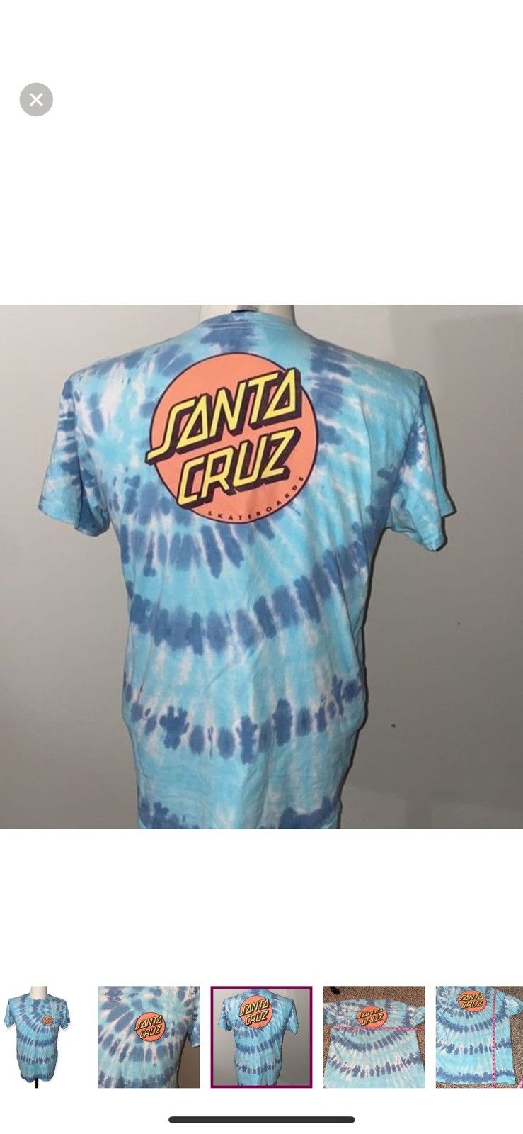 Santa Cruz Skateboards Santa Cruz skateboards medium tie dye T shirt Size US M / EU 48-50 / 2 - 3 Thumbnail