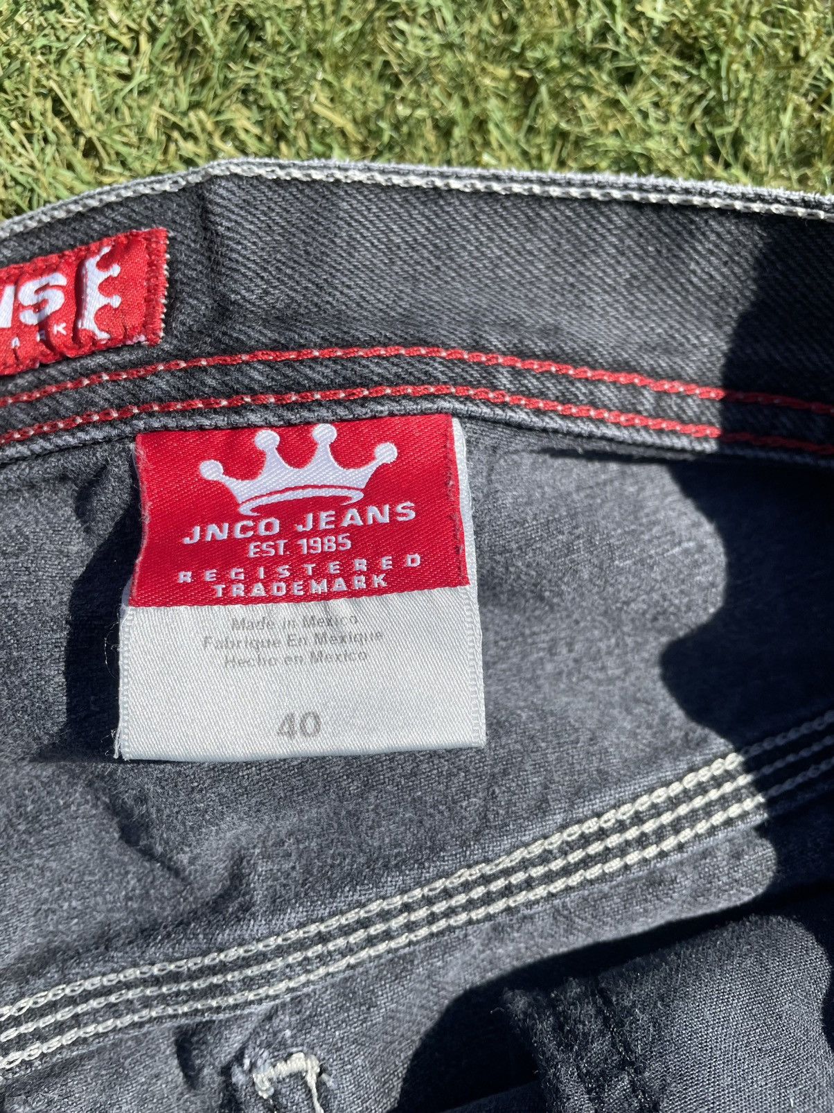 JNCO Vintage 90s Jnco jeans baggy black denim shorts skater jorts Size US 40 / EU 56 - 3 Thumbnail
