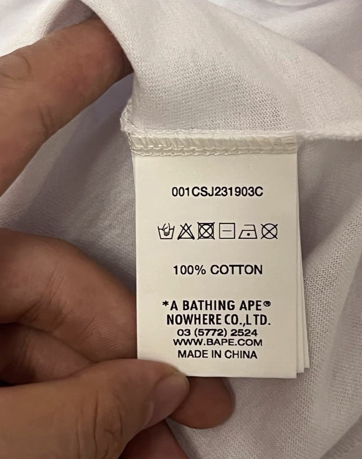 Bape BAPE OG Nigo era white short-sleeve T-shirt Size US L / EU 52-54 / 3 - 3 Thumbnail