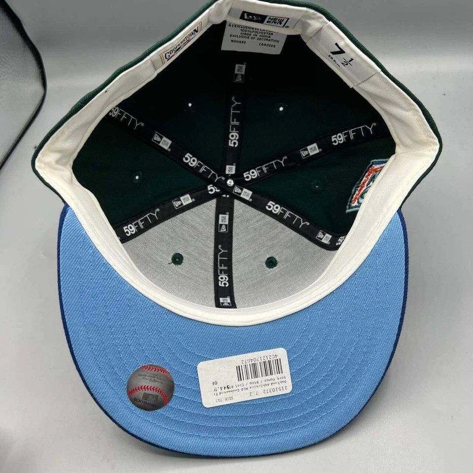 New Era Oakland Athletics Hat Men 7 1/2 59Fifty New Era Fitted Cap Size ONE SIZE - 2 Thumbnail